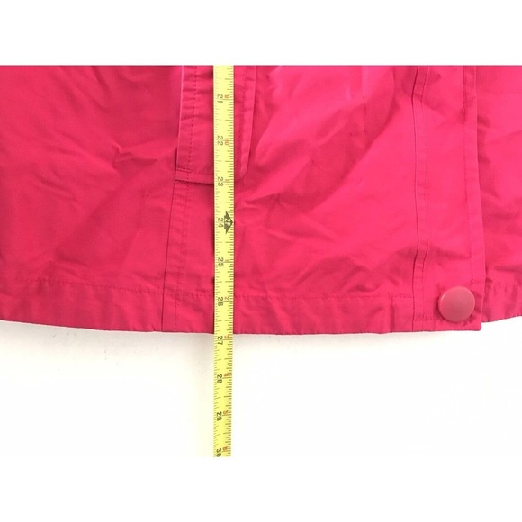 L.L Bean | 3 in 1 Rain Jacket Size L Pink Full Zip Hoodie Long Sleeves - Picture 8 of 10